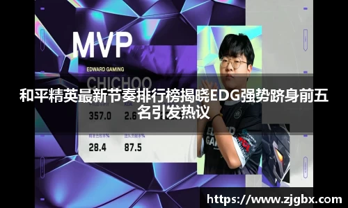 和平精英最新节奏排行榜揭晓EDG强势跻身前五名引发热议