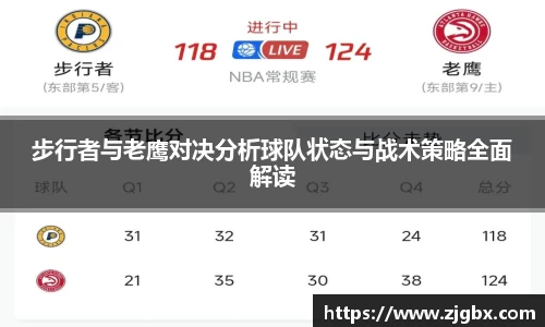 步行者与老鹰对决分析球队状态与战术策略全面解读